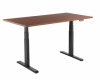 El -reguleeritav kirjutuslaud 2-mootorit must, plaat 1500x750mm